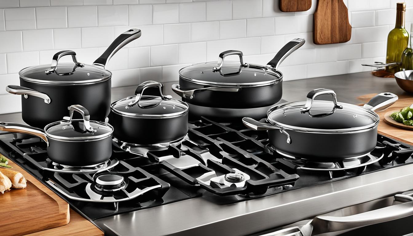 Calphalon cookware set for gas stoves