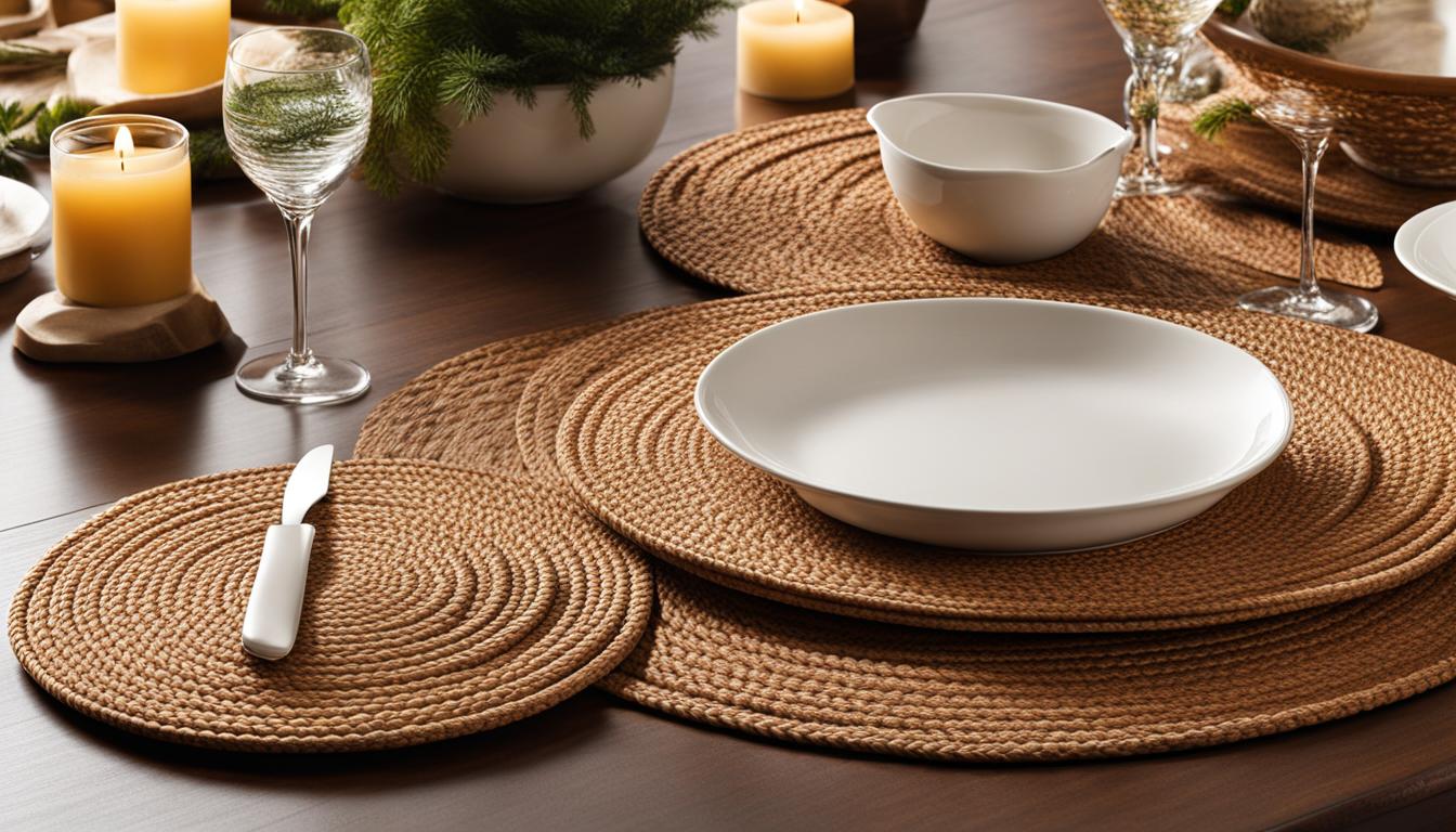 FunWheat Round Braided Placemats