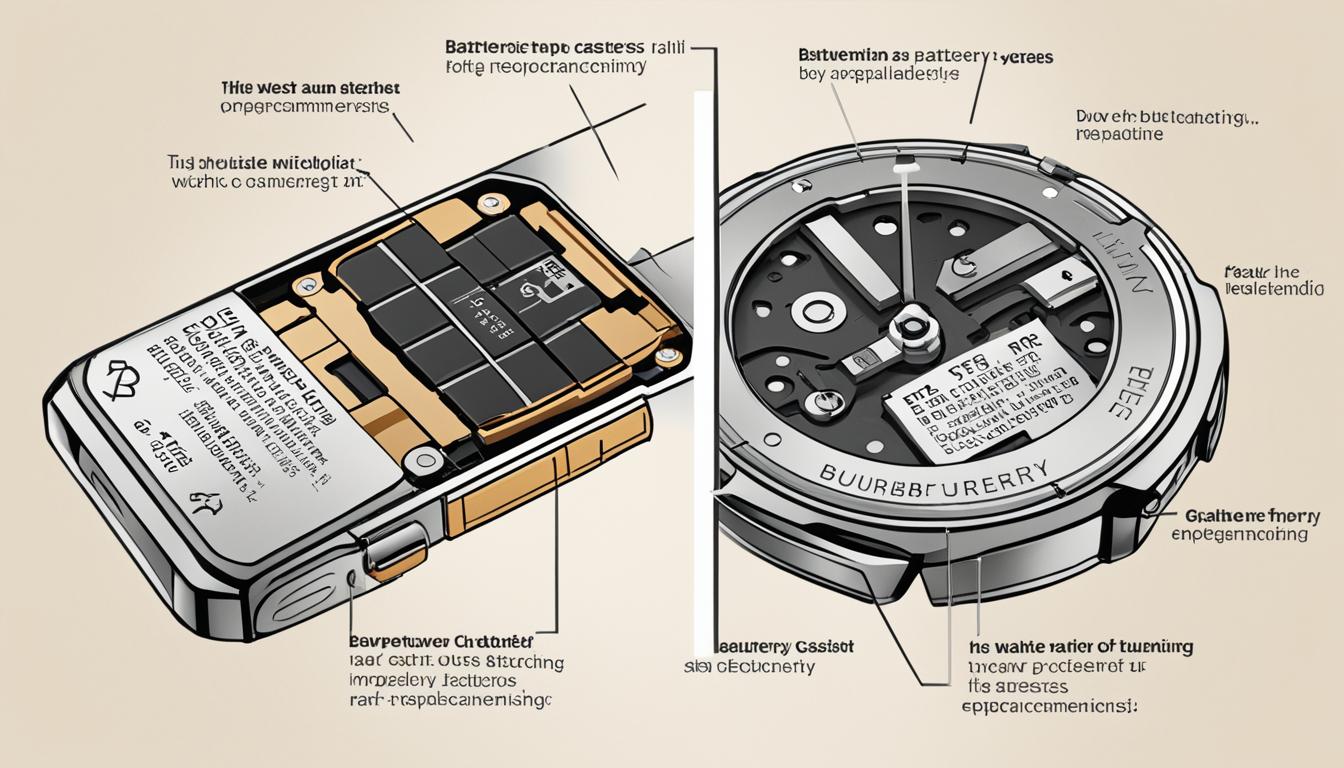 Types of batteries a Burberry watch uses