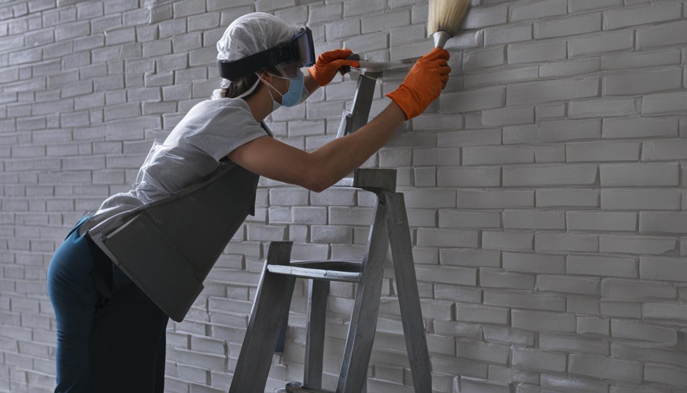 apply primer to cinder blocks