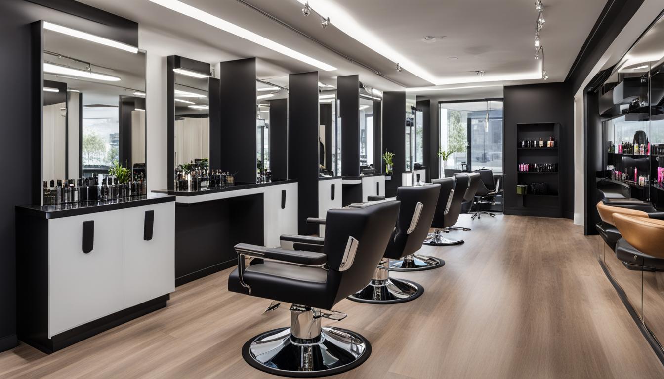 beauty salon for hair care and styling