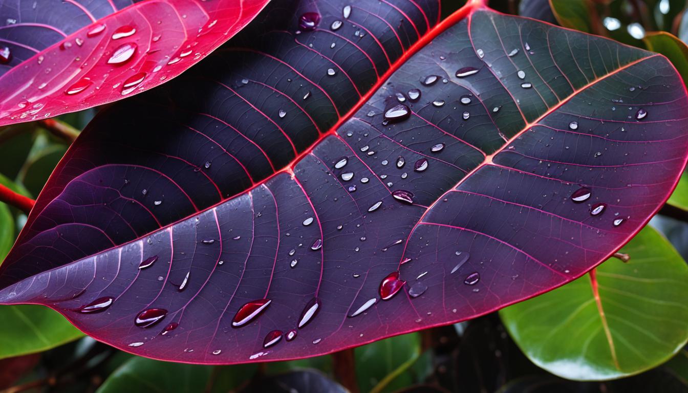 burgundy rubber tree