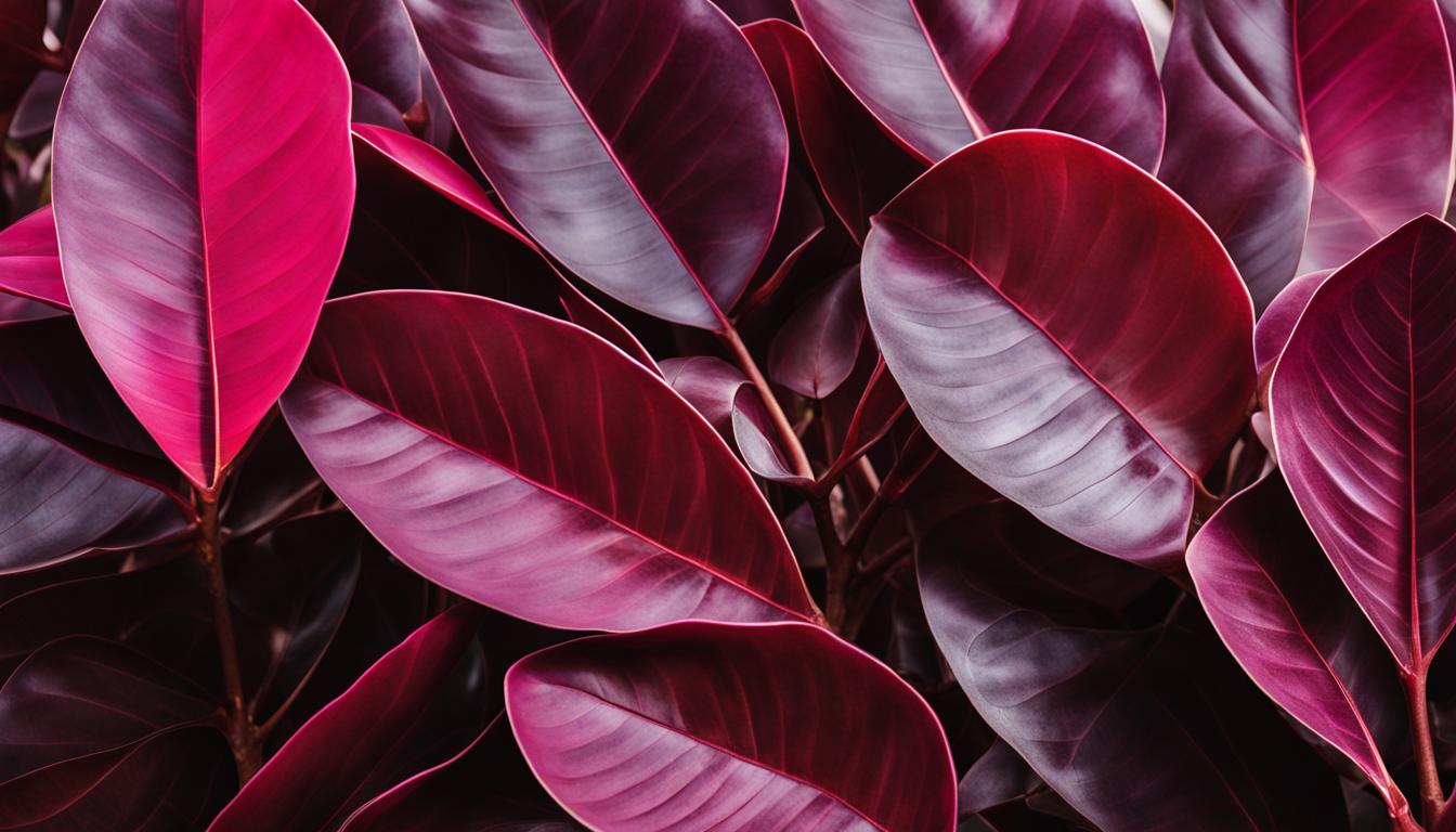 burgundy sunset rubber tree