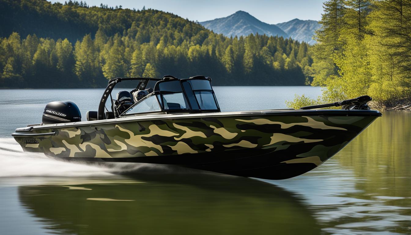 camo pattern aluminum boat paint