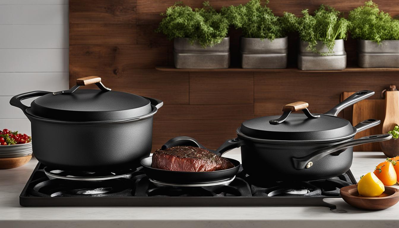 cast iron cookware set for gas stove