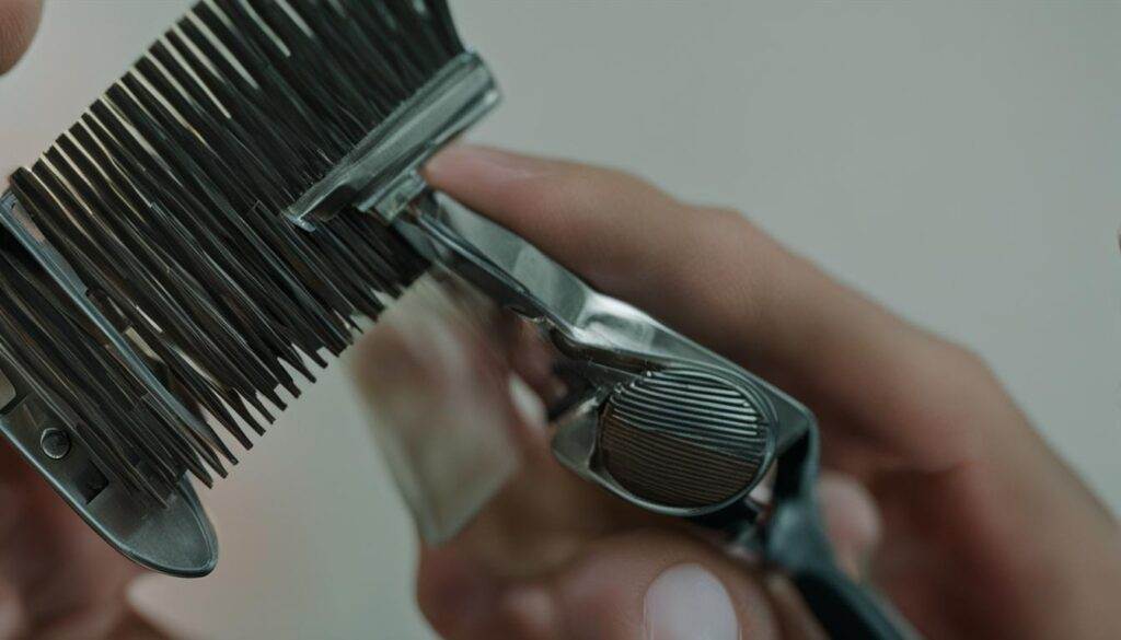 cleaning hair clippers