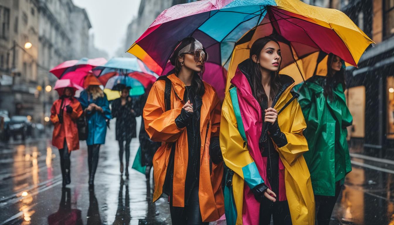 fashionable rain jackets for women