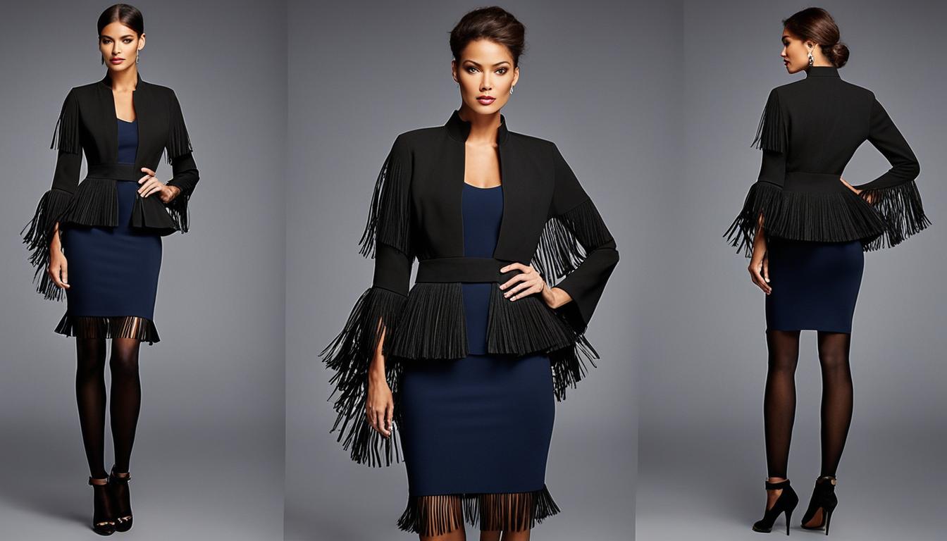 fringed peplum jackets