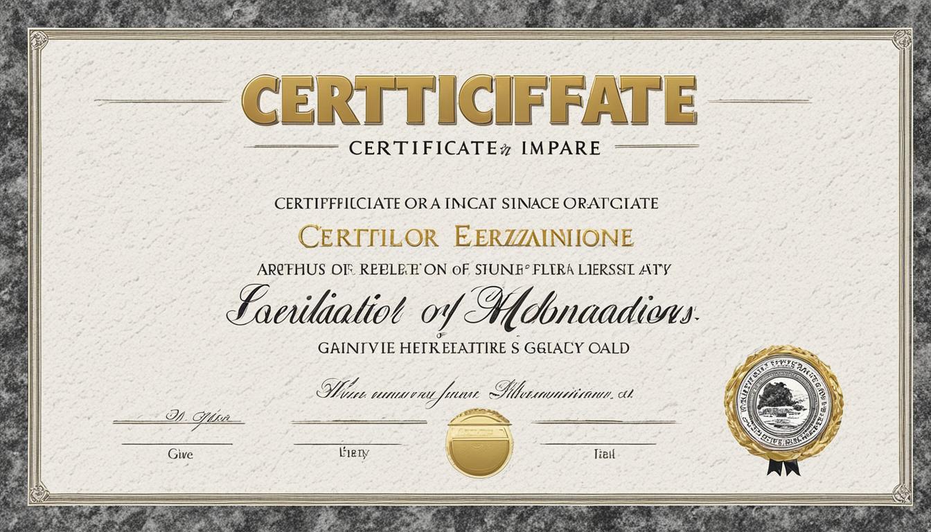 granite paper for certificates