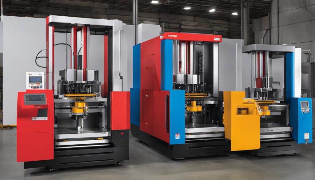 horizontal and vertical injection molding machines