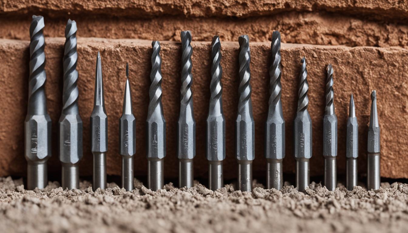 masonry and hammer drill bits for stucco