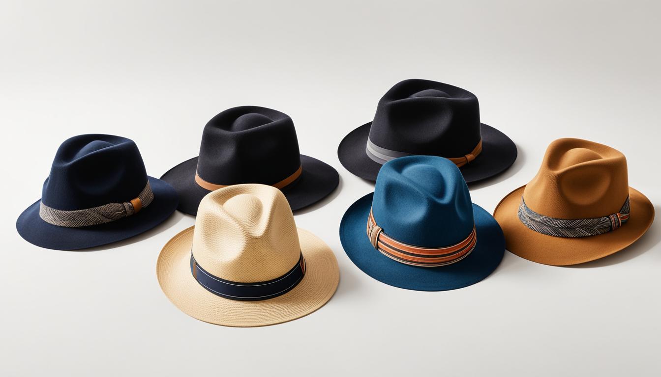 medium-brim fedora hats