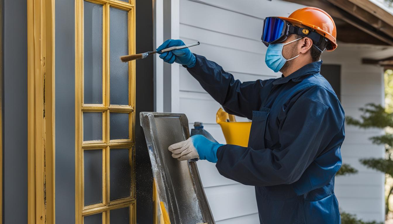 painting a metal door