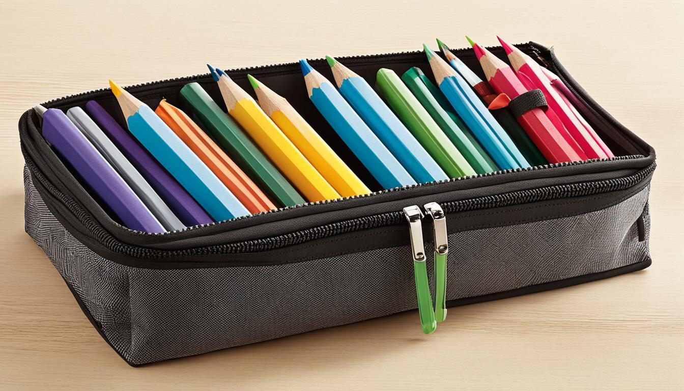 pencil case storage options