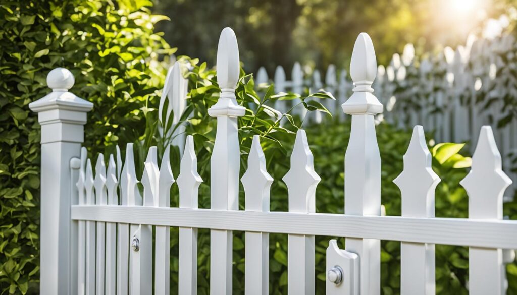 picket style vinyl fence gate