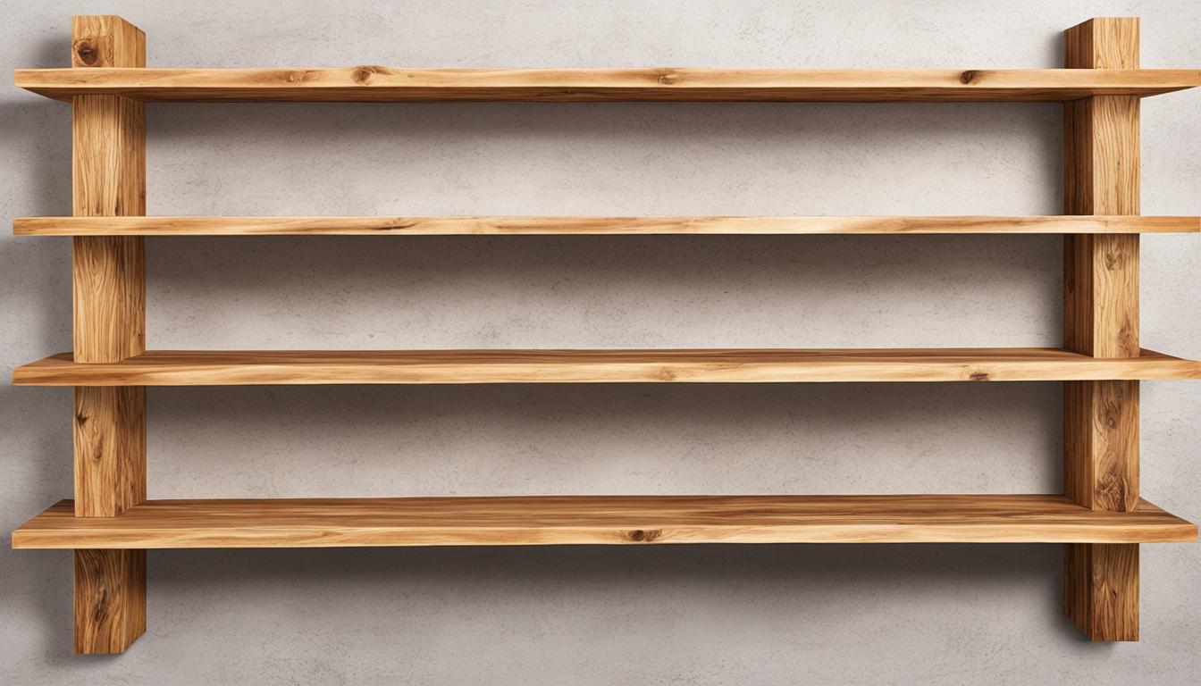 pine wood shelves