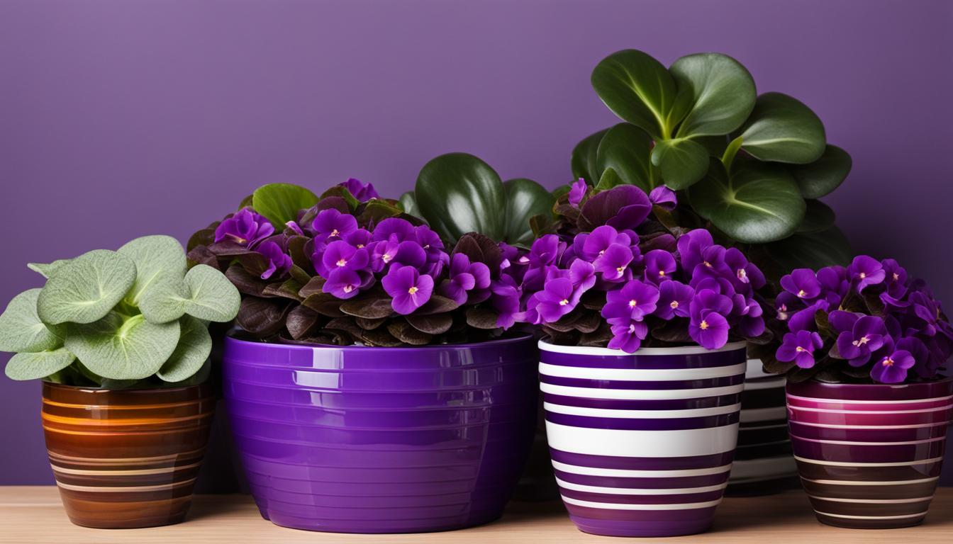 plastic pots for african violets