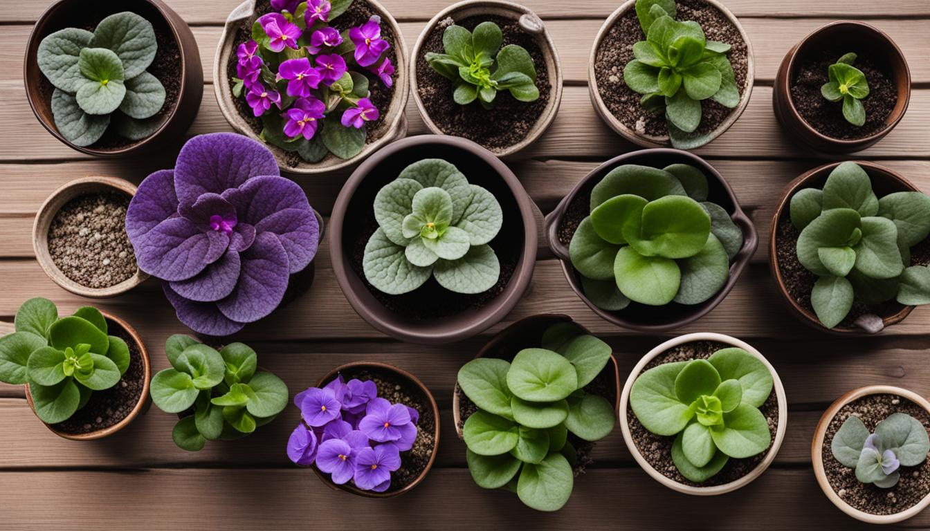 pot size for african violets