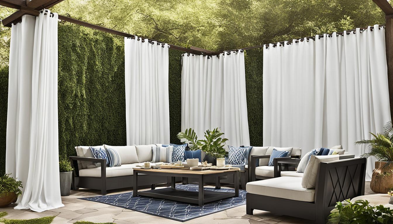 privacy outdoor curtains