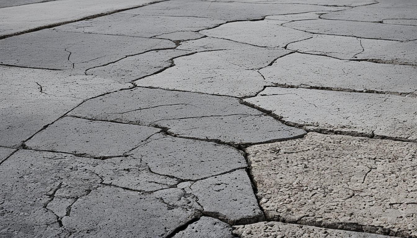 settling concrete cracks