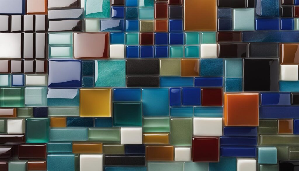 types of adhesive for glass mosaic tiles