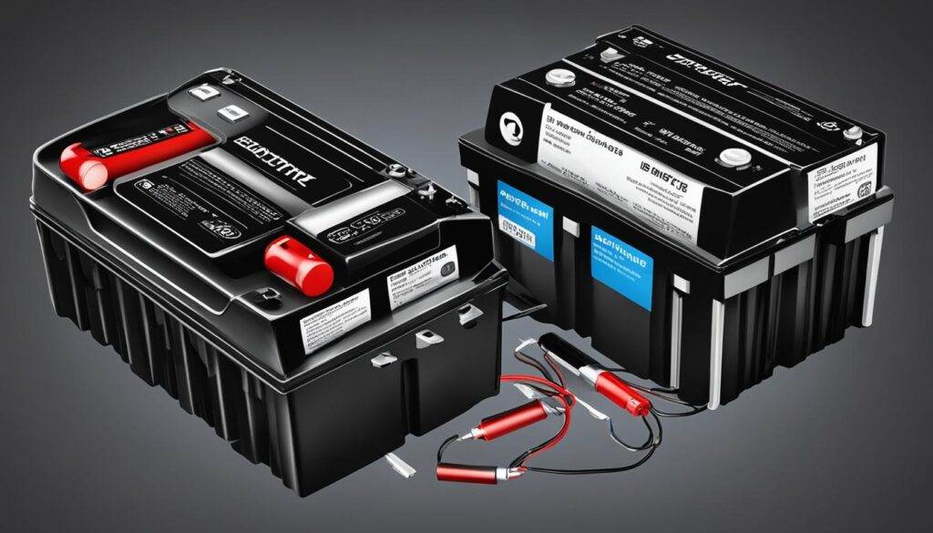 Types of battery for dual battery system