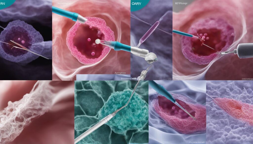 types of biopsies for ovarian cancer