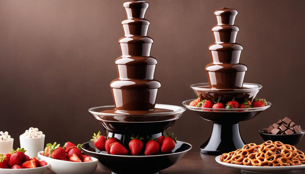 types of chocolates to use for fountain