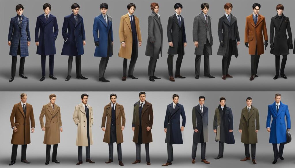 types of coats to wear over suit