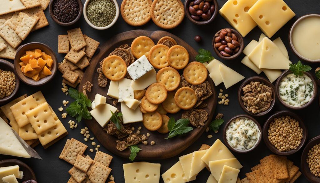 types of crackers for cheese platter