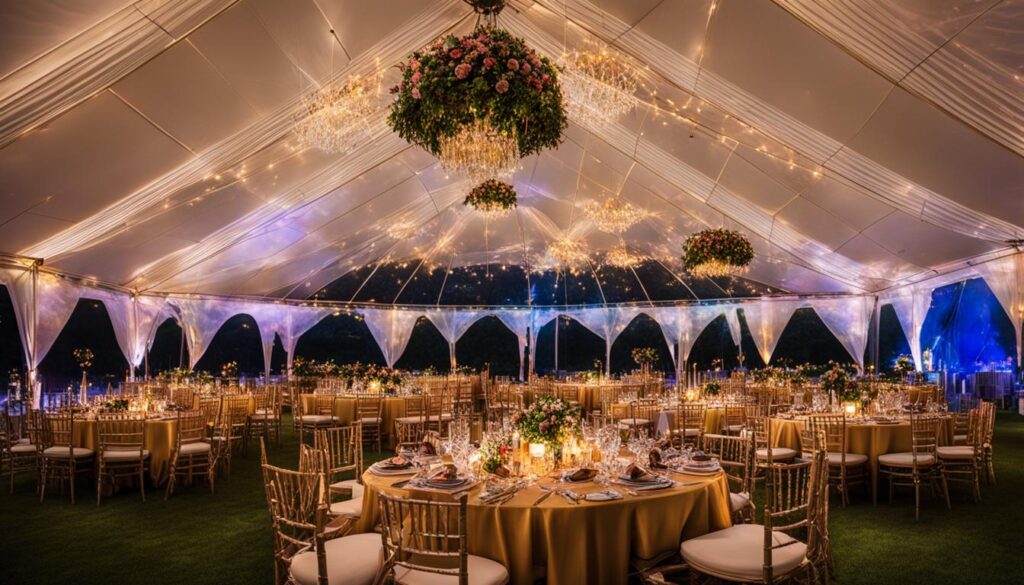 types of event tents