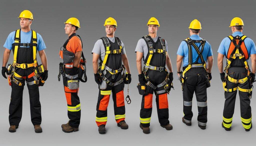 types of fall protection harnesses