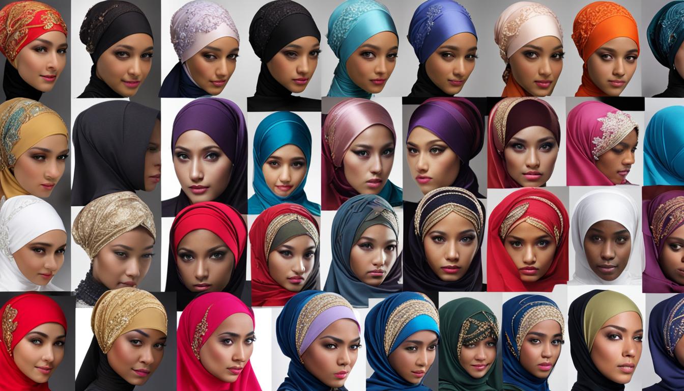 types of hijab caps