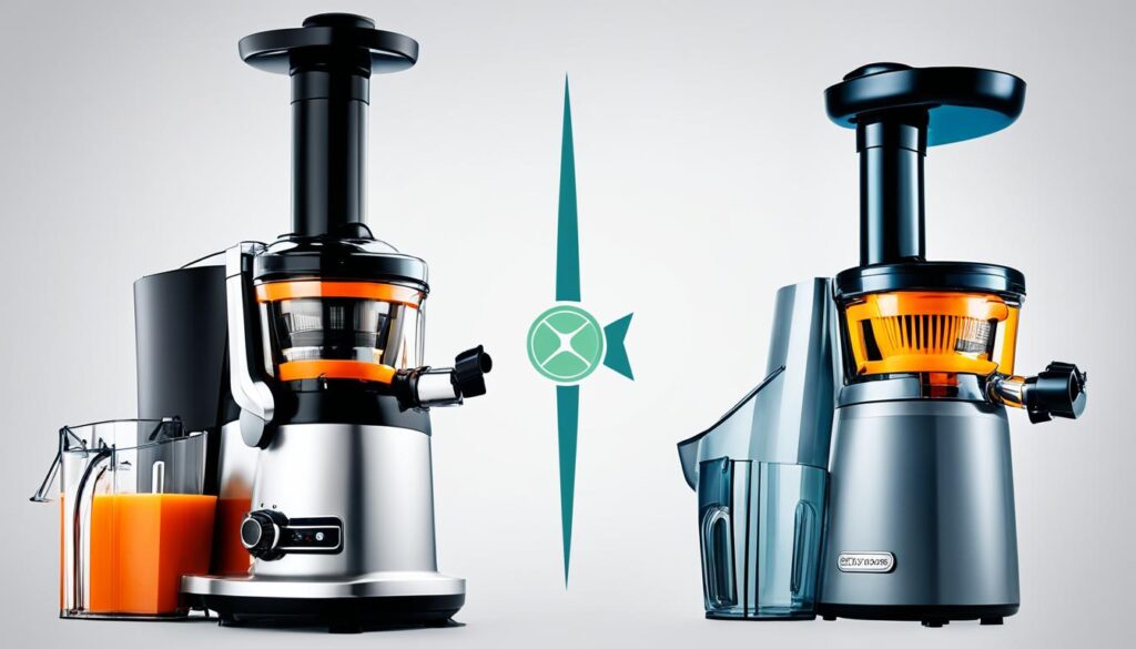 types of juicers centrifugal masticating