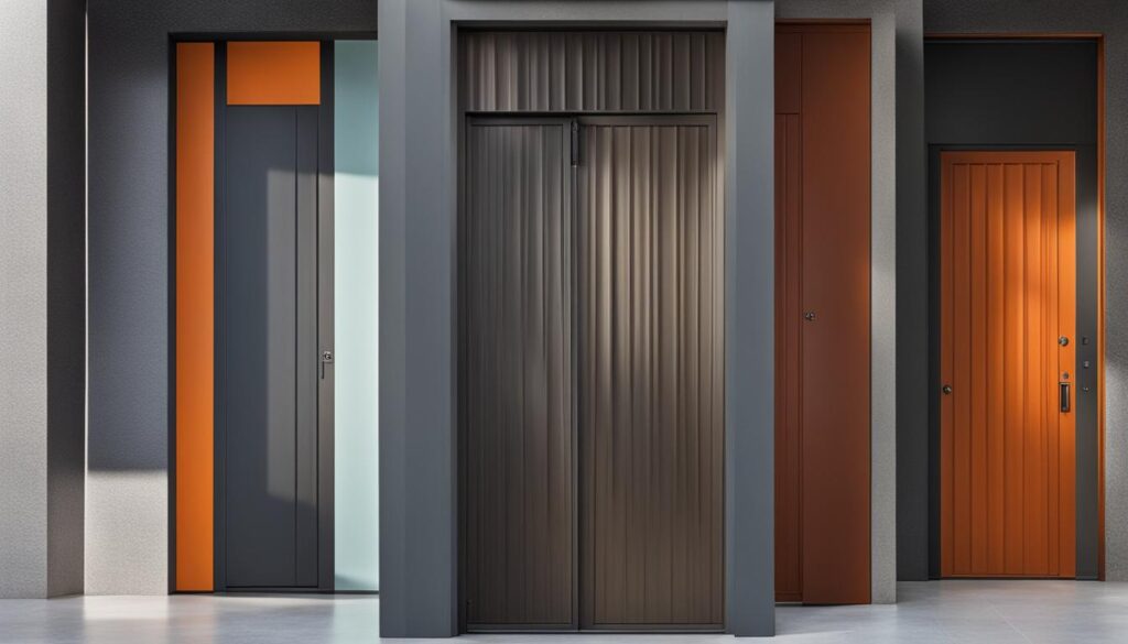 types of paint for exterior metal door