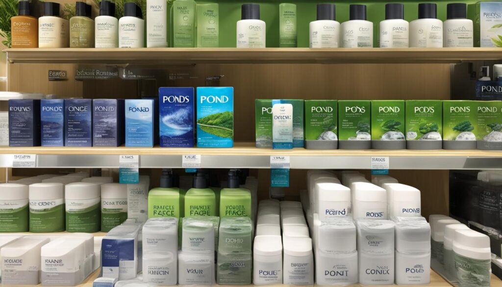 types of ponds face wash