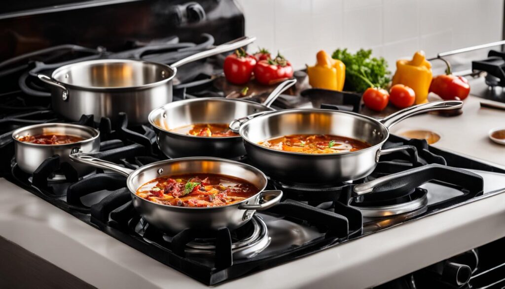 types of pots and pans for gas stove