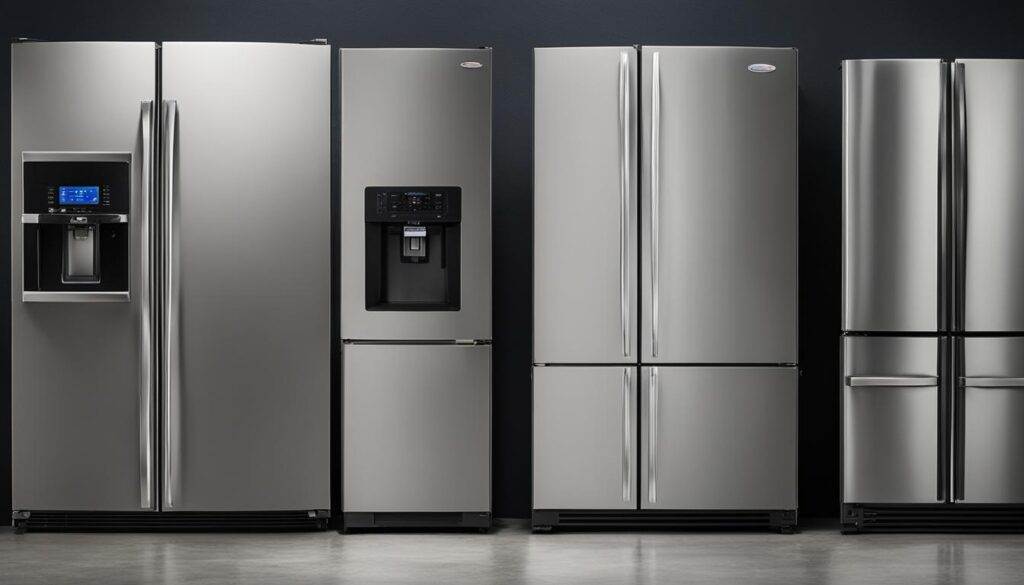 types of refrigerator for garage