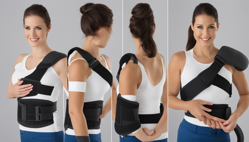 types of shoulder immobilizers