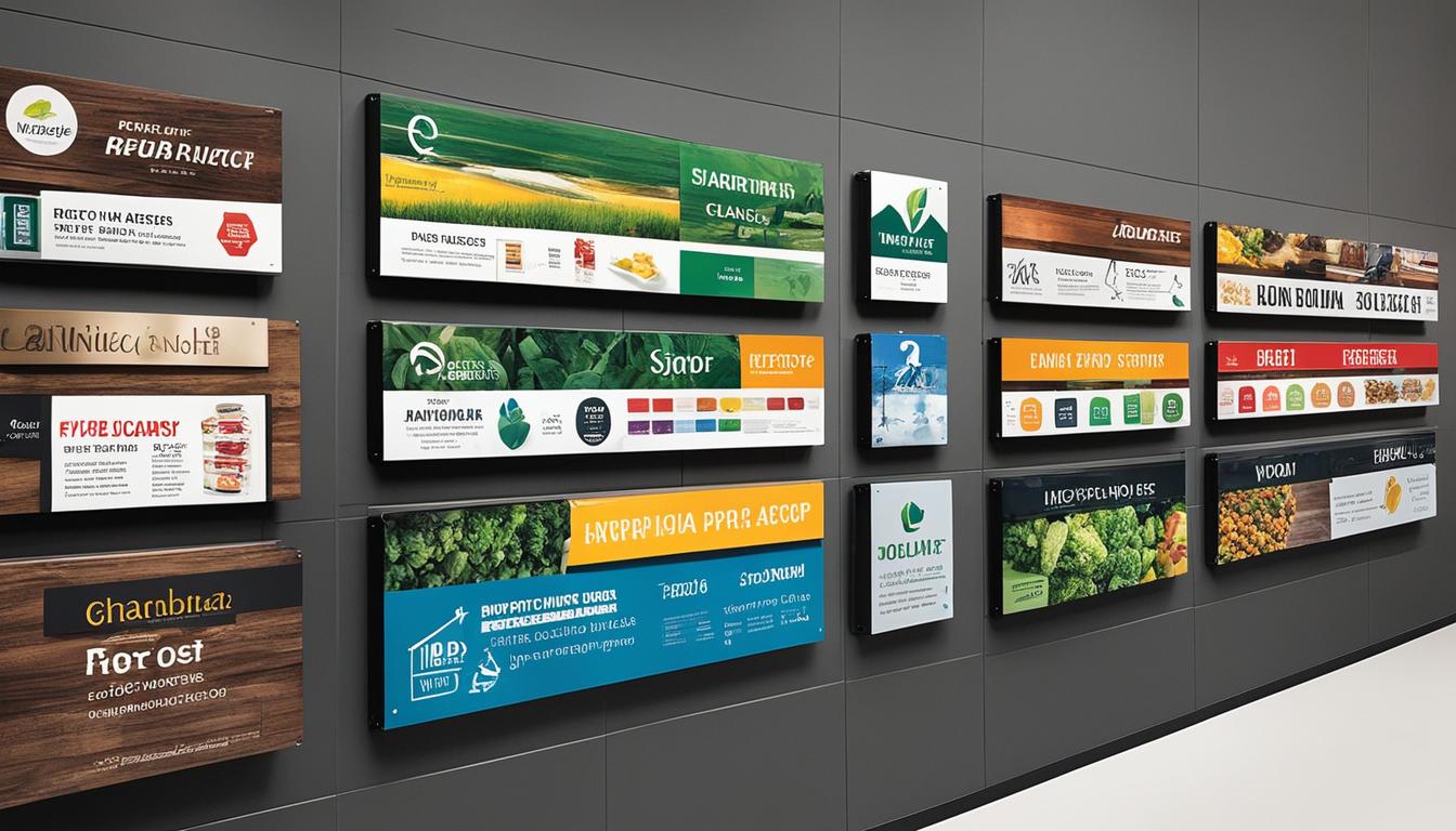 types of signage boards