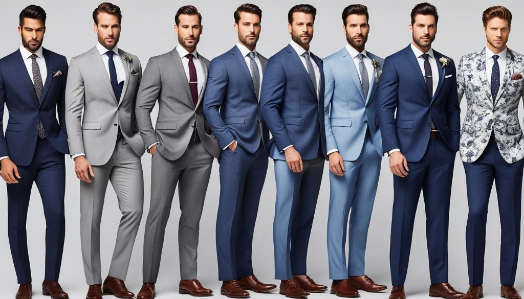 Types of 2024 wedding suits