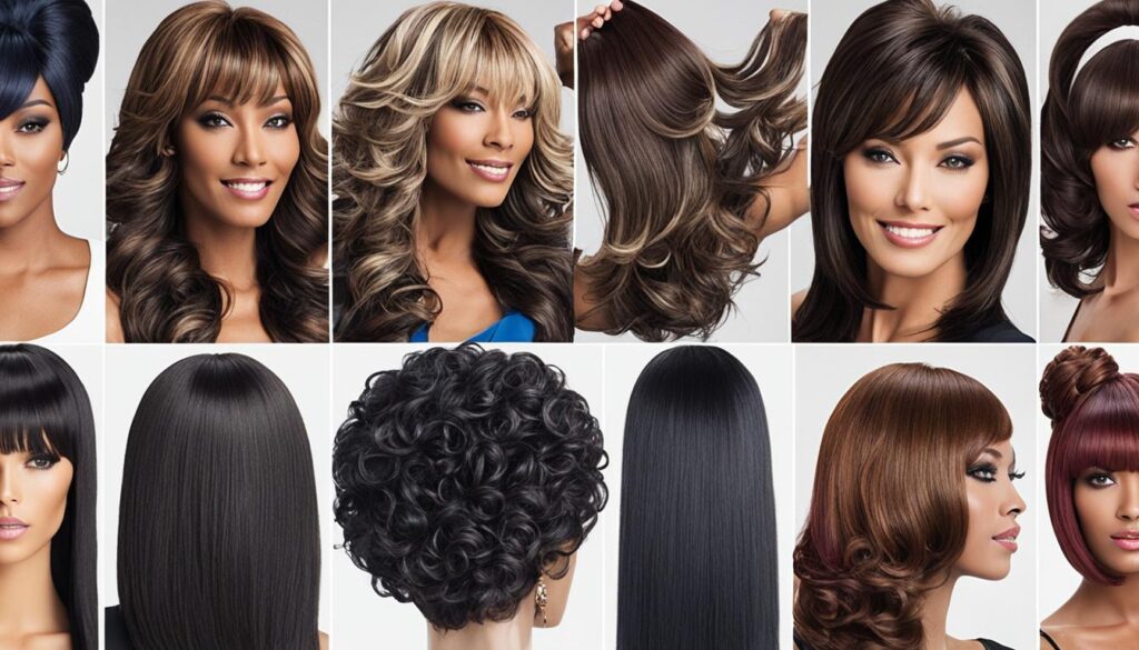 types of wigs and hairpieces