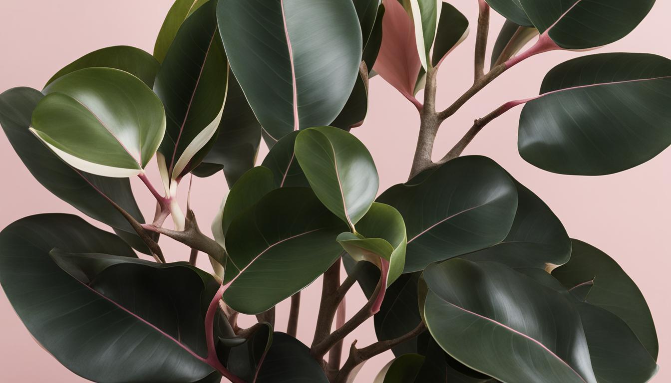 variegated rubber tree