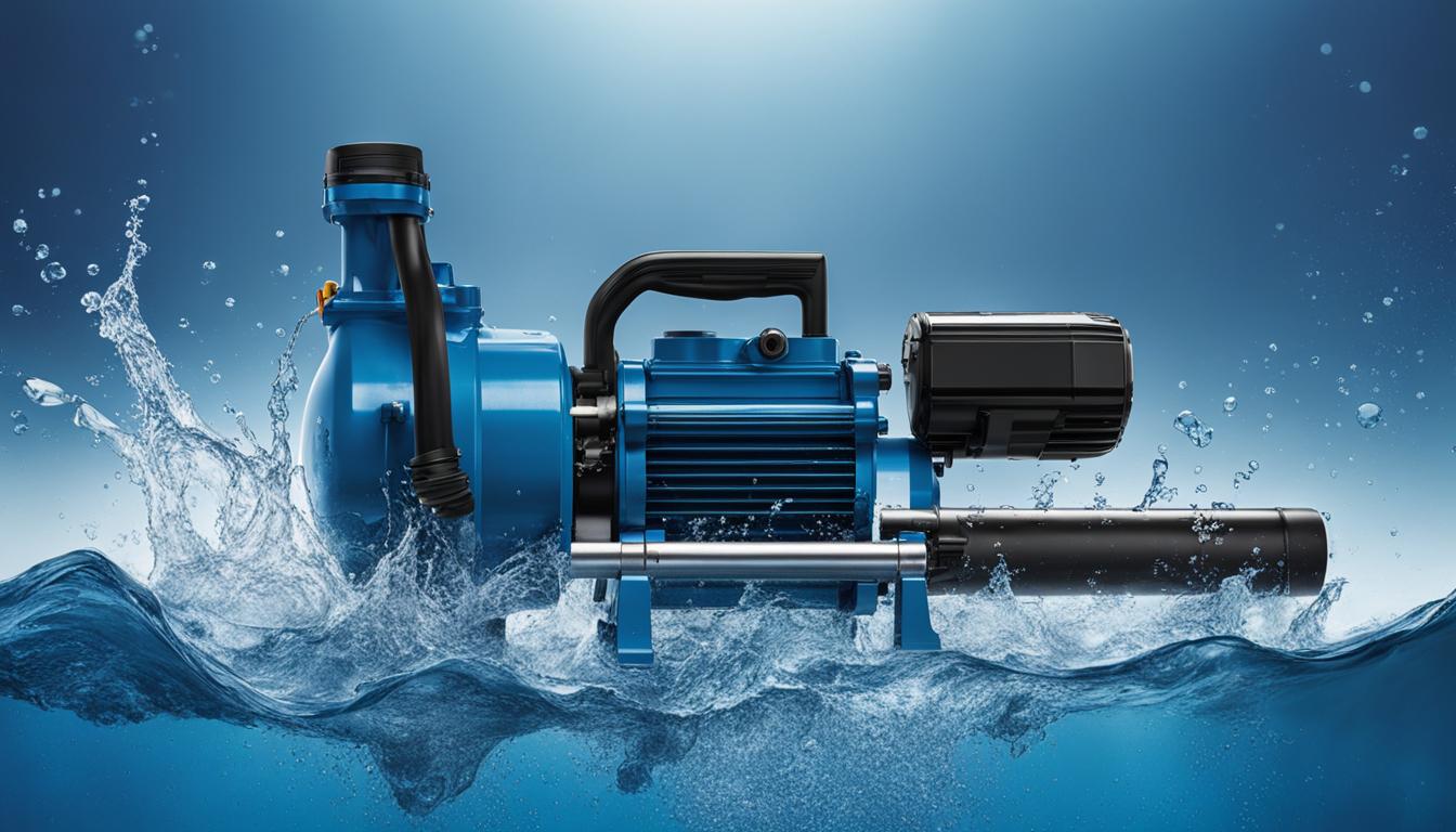 water-filled submersible pump