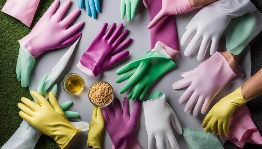 types of gloves for serving food